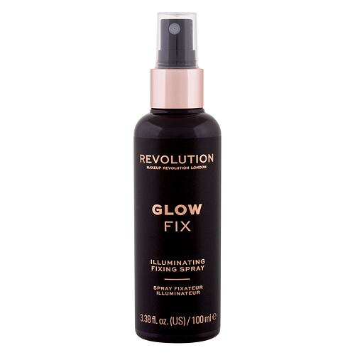 Fixateur de maquillage Makeup Revolution London Glow Fix Illuminating Fixing Spray 100 ml