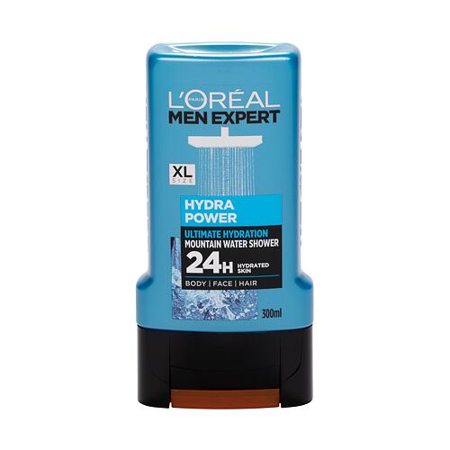Gel douche L'Oréal Paris Men Expert Hydra Power 24 H 300 ml flacon endommagé