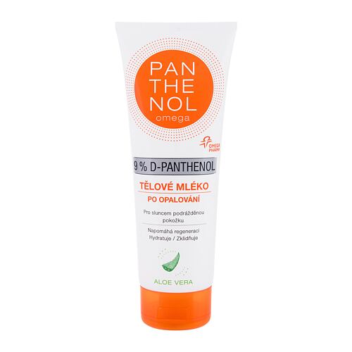 Soin après-soleil Panthenol Omega 9% D-Panthenol After-Sun Lotion Aloe Vera 250 ml boîte endommagée