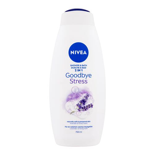 Gel douche Nivea Goodbye Stress Shower & Bath 2 IN 1 750 ml