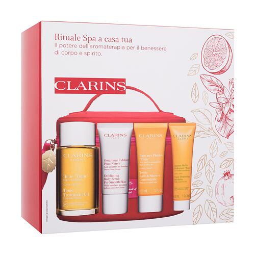 Huile corps Clarins Spa At Home 100 ml boîte endommagée Sets