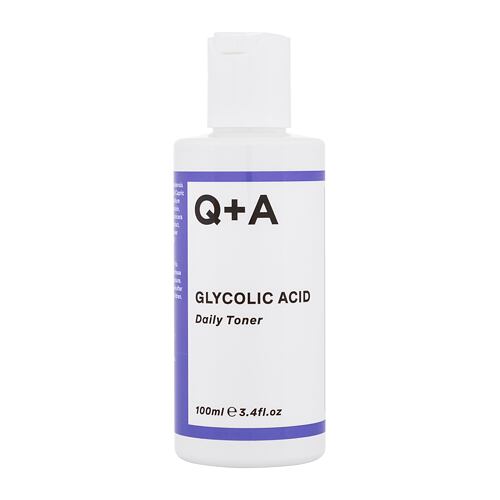 Lotion visage et spray  Q+A Glycolic Acid Daily Toner 100 ml boîte endommagée