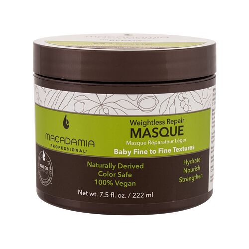 Masque cheveux Macadamia Professional Weightless Repair 222 ml