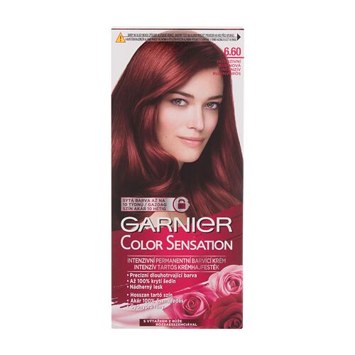 Coloration cheveux Garnier Color Sensation 40 ml 6,60 Intense Ruby boîte endommagée