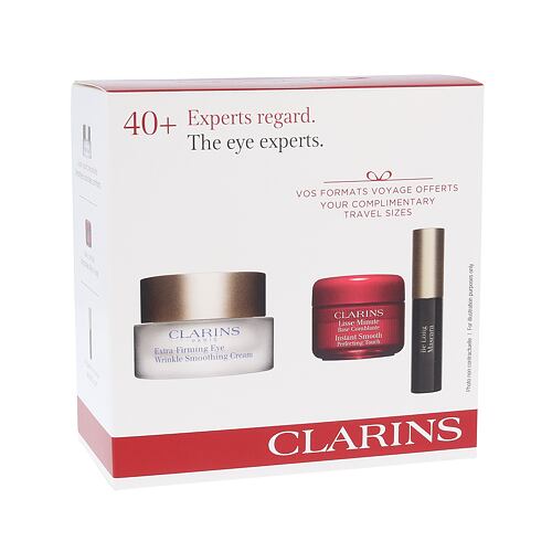 Crème contour des yeux Clarins Extra-Firming Wrinkle Smoothing Cream 15 ml Sets