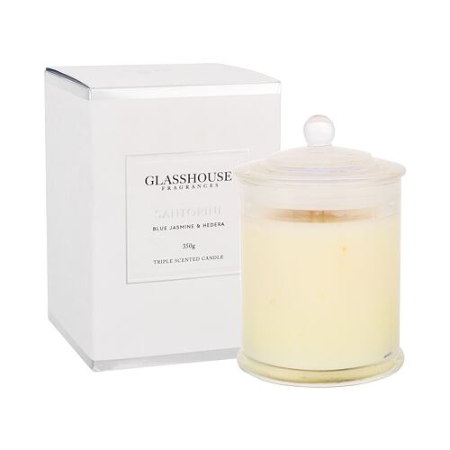 Bougie parfumée Glasshouse Santorini Jasmin & Hedera 350 g