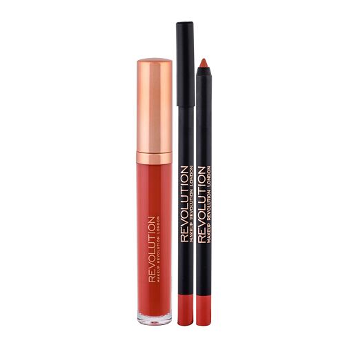 Lippenstift Makeup Revolution London Retro Luxe Matte Lip Kit 5,5 ml Regal Sets
