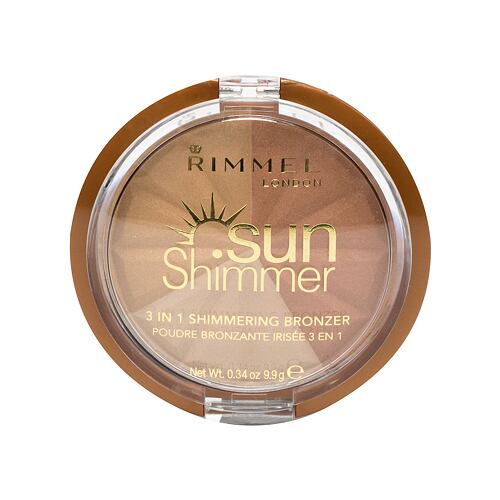 Bronzer Rimmel London Sun Shimmer 3in1 9,9 g 001 Gold Princess