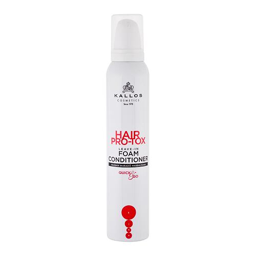 Conditioner Kallos Cosmetics Hair Pro-Tox Leave-In Foam 200 ml Beschädigtes Flakon