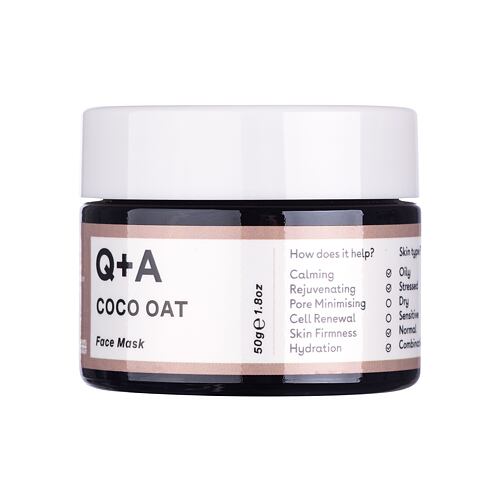 Gesichtsmaske Q+A Coco Oat 50 g