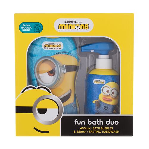 Bain moussant Minions Bubble Bath Fun Bath Duo 400 ml boîte endommagée Sets