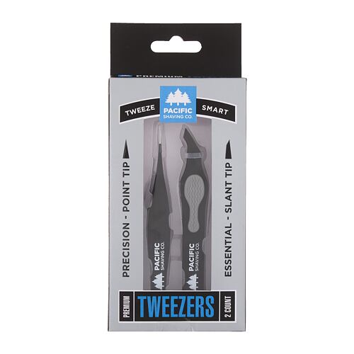 Pince à épiler Pacific Shaving Co. Tweeze Smart Premium Tweezers 1 St. boîte endommagée Sets