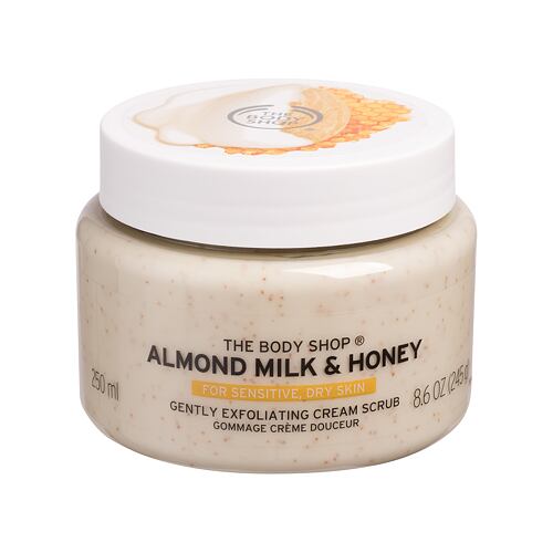 Gommage corps The Body Shop Almond Milk & Honey Gently Exfoliating Cream Scrub 250 ml