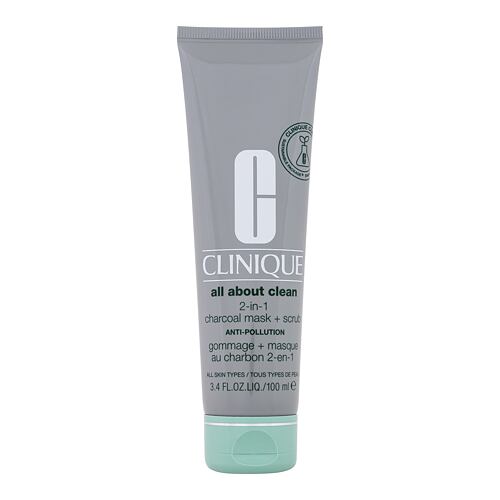 Gesichtsmaske Clinique All About Clean 2-in-1 Charcoal Mask + Scrub 100 ml