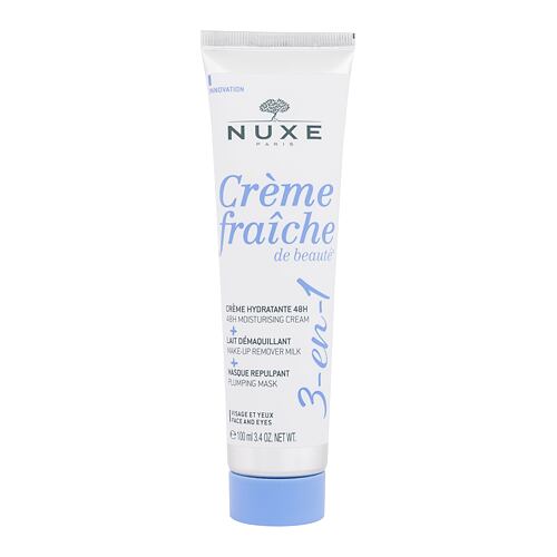 Crème de jour NUXE Creme Fraiche de Beauté 3-In-1 Cream & Make-Up Remover & Mask 100 ml