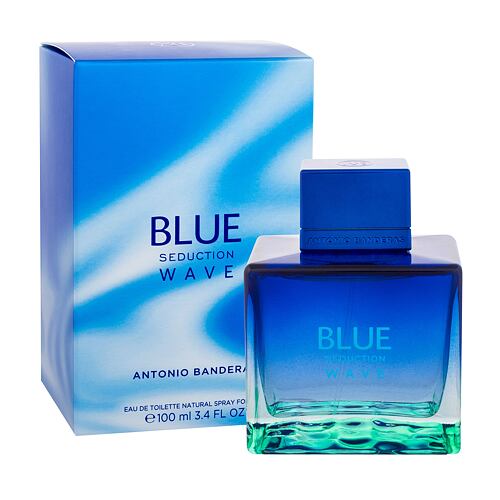 Eau de toilette Antonio Banderas Blue Seduction Wave 100 ml boîte endommagée