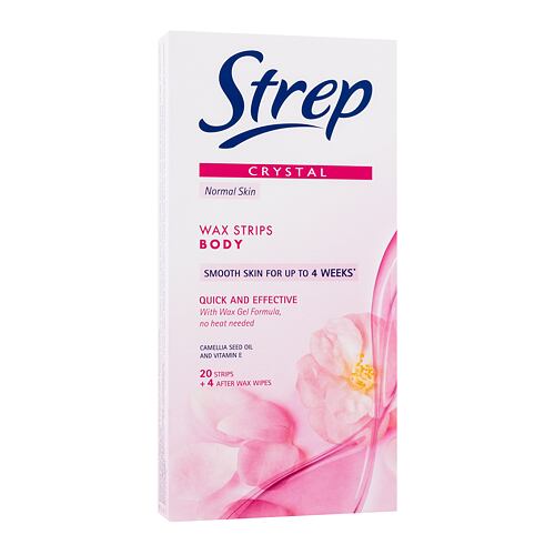 Depilationspräparat Strep Crystal Wax Strips Body Quick And Effective Normal Skin 20 St.