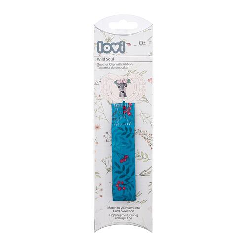 Schnullerclip LOVI Wild Soul Soother Clip With Ribbon 1 St.