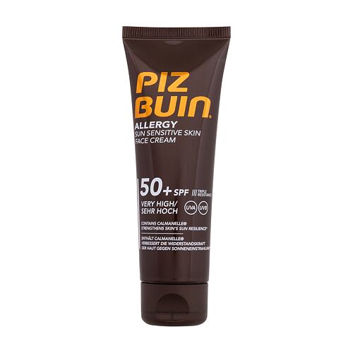 Sonnenschutz fürs Gesicht PIZ BUIN Allergy Sun Sensitive Skin Face Cream SPF50+ 50 ml