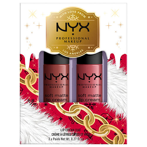 Rouge à lèvres NYX Professional Makeup Mrs. Claus Lip Cream Duo 16 ml 02 Sets