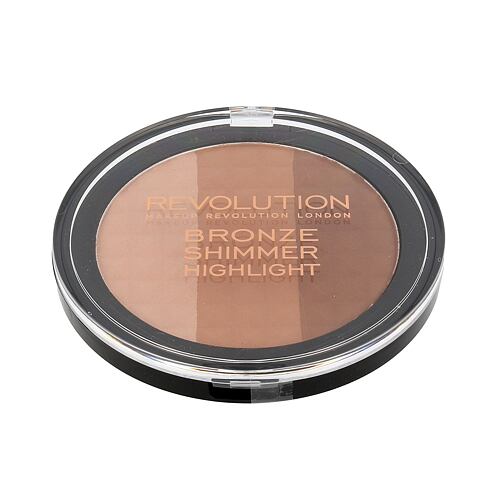 Puder Makeup Revolution London Ultra Bronze, Shimmer And Highlight 15 g