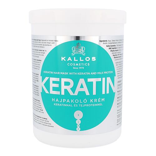 Masque cheveux Kallos Cosmetics Keratin 1000 ml