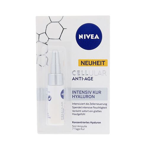 Sérum visage Nivea Cellular Anti-Age Intensive Cure Hyaluron 5 ml emballage endommagé