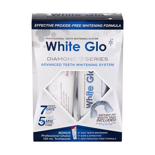 Blanchiment des dents White Glo Diamond Series Advanced teeth Whitening System 50 ml boîte endommagé