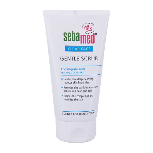 Peeling SebaMed Clear Face Gentle Scrub 150 ml Beschädigte Schachtel