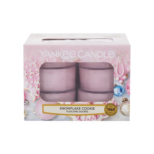 Bougie parfumée Yankee Candle Snowflake Cookie 117,6 g boîte endommagée