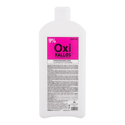 Haarfarbe  Kallos Cosmetics Oxi 9% 1000 ml Beschädigtes Flakon