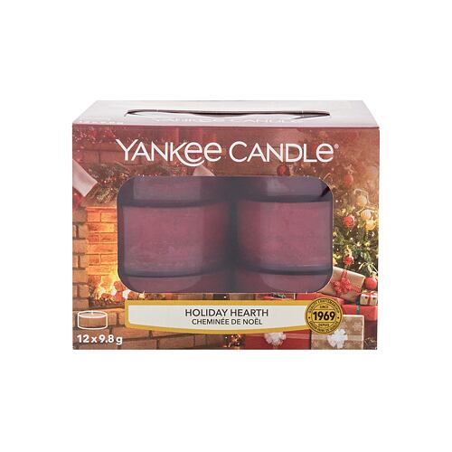 Bougie parfumée Yankee Candle Holiday Hearth 117,6 g boîte endommagée