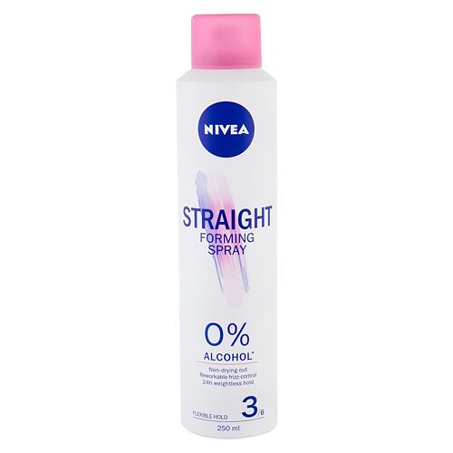 Lissage des cheveux Nivea Forming Spray Straight 250 ml flacon endommagé