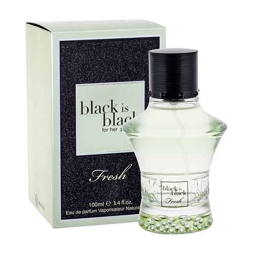 Eau de parfum Nuparfums Black is Black Fresh 100 ml boîte endommagée