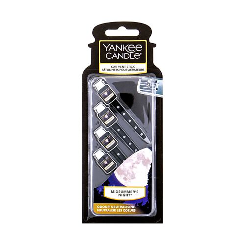 Parfum voiture Yankee Candle Midsummer´s Night Vent Stick 4 St. emballage endommagé