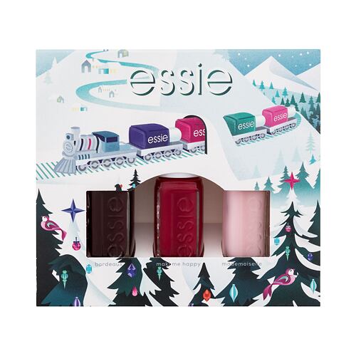 Vernis à ongles Essie Nail Polish Christmas Mini Trio Pack 15 ml Bordeaux boîte endommagée Sets