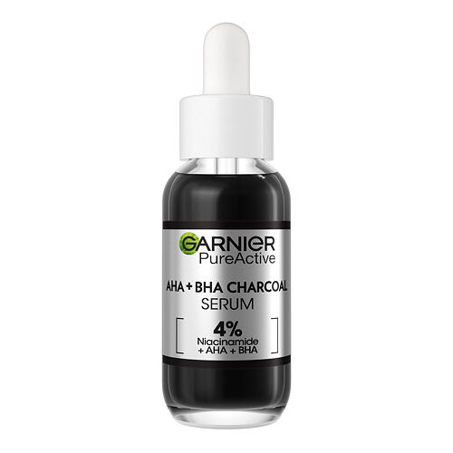 Gesichtsserum Garnier Pure Active AHA + BHA Charcoal Serum 30 ml