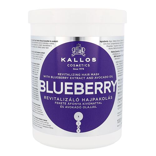 Haarmaske Kallos Cosmetics Blueberry 1000 ml
