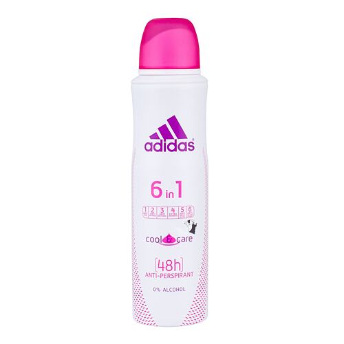 Antiperspirant Adidas 6in1 Cool & Care 48h 150 ml flacon endommagé