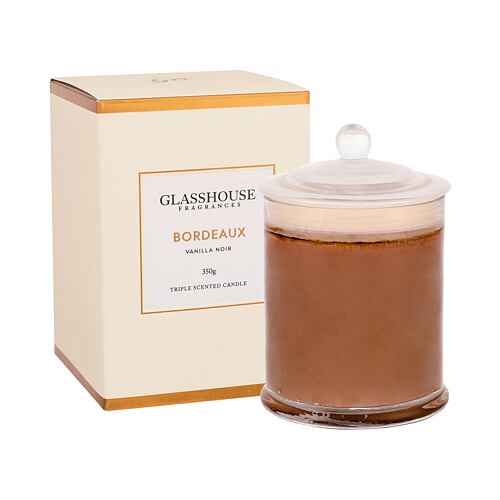 Bougie parfumée Glasshouse Bordeaux Vanilla Noir 350 g