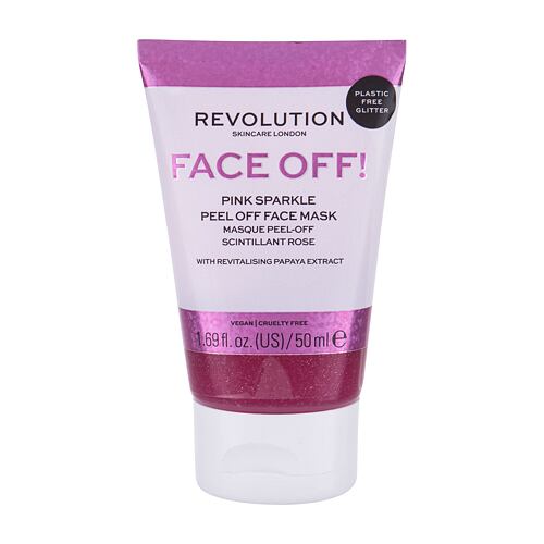 Gesichtsmaske Revolution Skincare Face Off! Pink Sparkle 50 ml