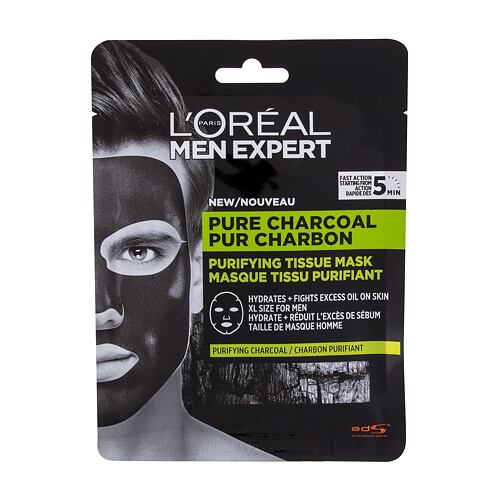 Masque visage L'Oréal Paris Men Expert Pure Charcoal 30 g
