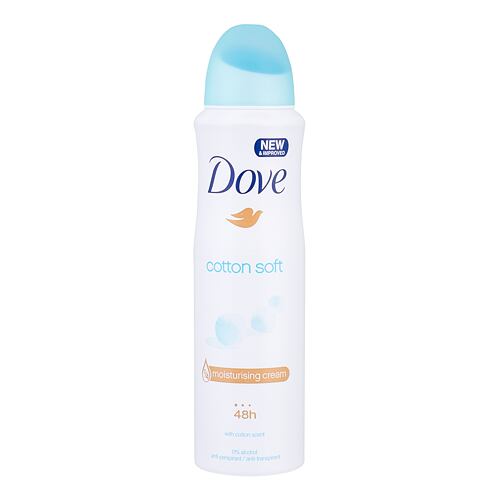 Antiperspirant Dove Cotton Soft 48h 150 ml flacon endommagé