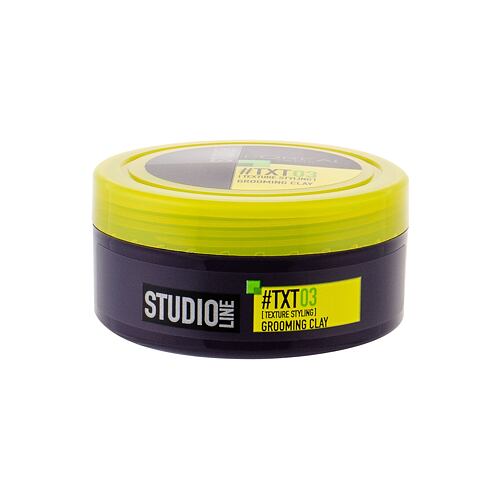 Cire à cheveux L'Oréal Paris Studio Line TXT 03 Grooming Clay 75 ml boîte endommagée