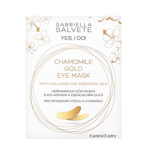 Augenmaske Gabriella Salvete Yes, I Do! Chamomile Gold Eye Mask 3 St.