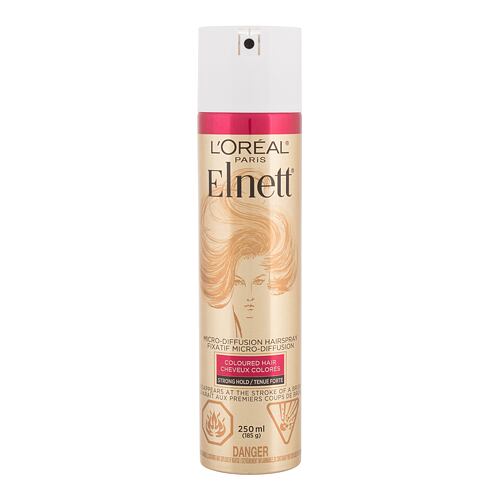 Laque L'Oréal Paris Elnett Coloured Hair Micro-Diffusion 250 ml flacon endommagé