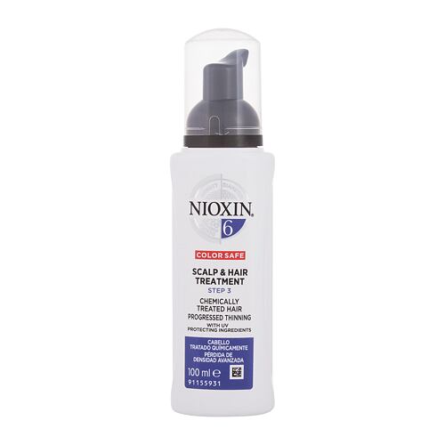 Soin sans rinçage Nioxin System 6 Scalp & Hair Treatment 100 ml boîte endommagée