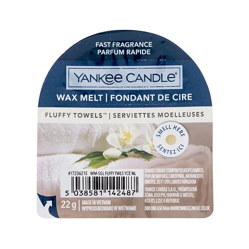 Fondant de cire Yankee Candle Fluffy Towels 22 g emballage endommagé