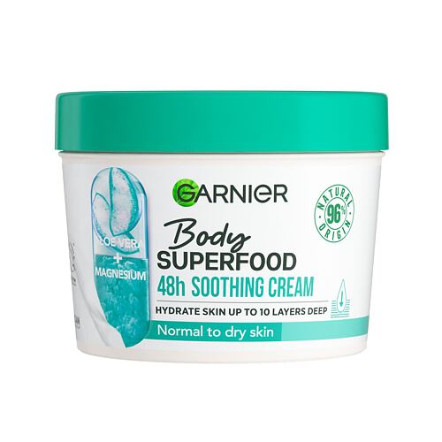 Körpercreme Garnier Body Superfood 48h Soothing Cream Aloe Vera + Magnesium 380 ml