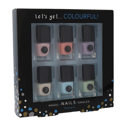 Vernis à ongles 2K Let´s Get Colourful! Pastels 5 ml boîte endommagée Sets